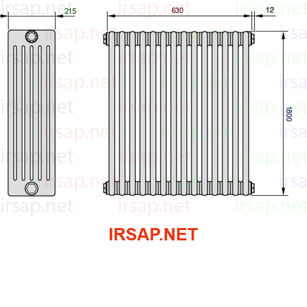 Радиатор IRSAP Tesi 61800/14 T22 CL 01
